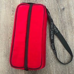 Tres Gourmet velour insulated wine bag - NWOT!